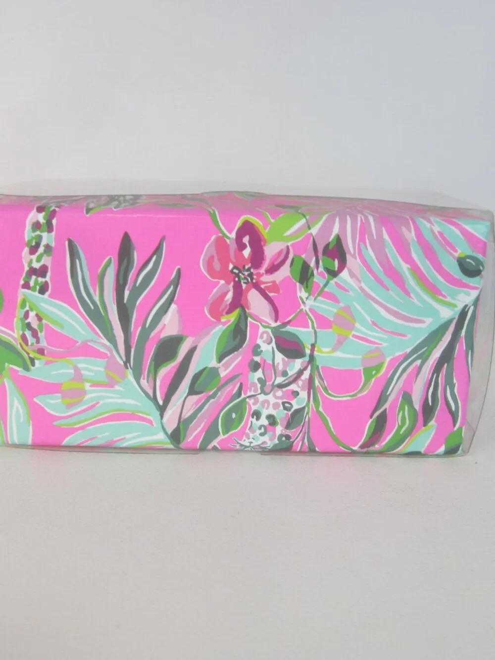 Lilly Pulitzer Green Pink Ornament Set 2 Pack Box Cheetah Jaguar Decor Holiday